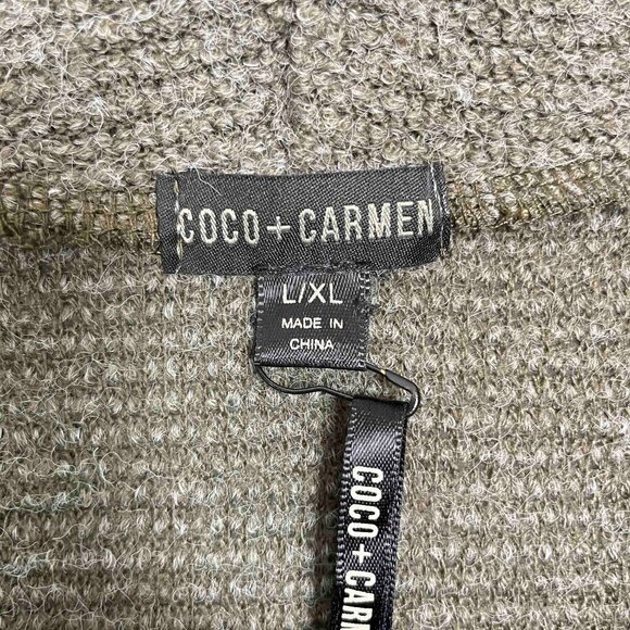 Coco + Carmen NWT Relaxed Cowl Neck Sweater with Front Pockets Womens Size L/XL - Picture 3 of 12